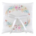 Coussin mariage fleuri