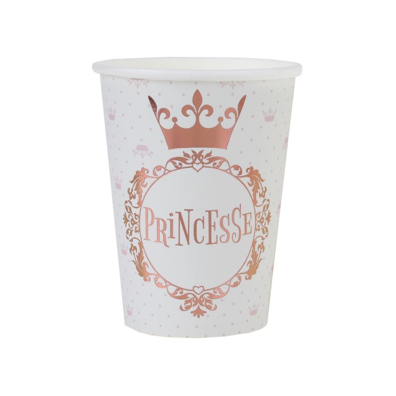 10 gobelets Princesse métal