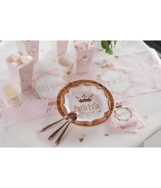 10 Assiettes Princesse métal