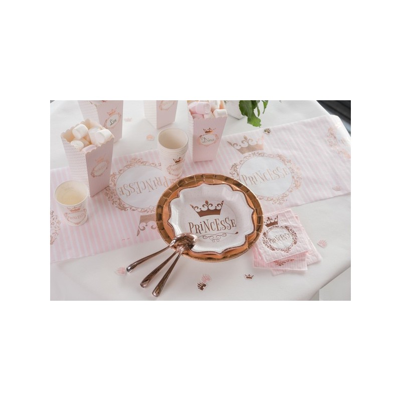 10 Assiettes Princesse métal