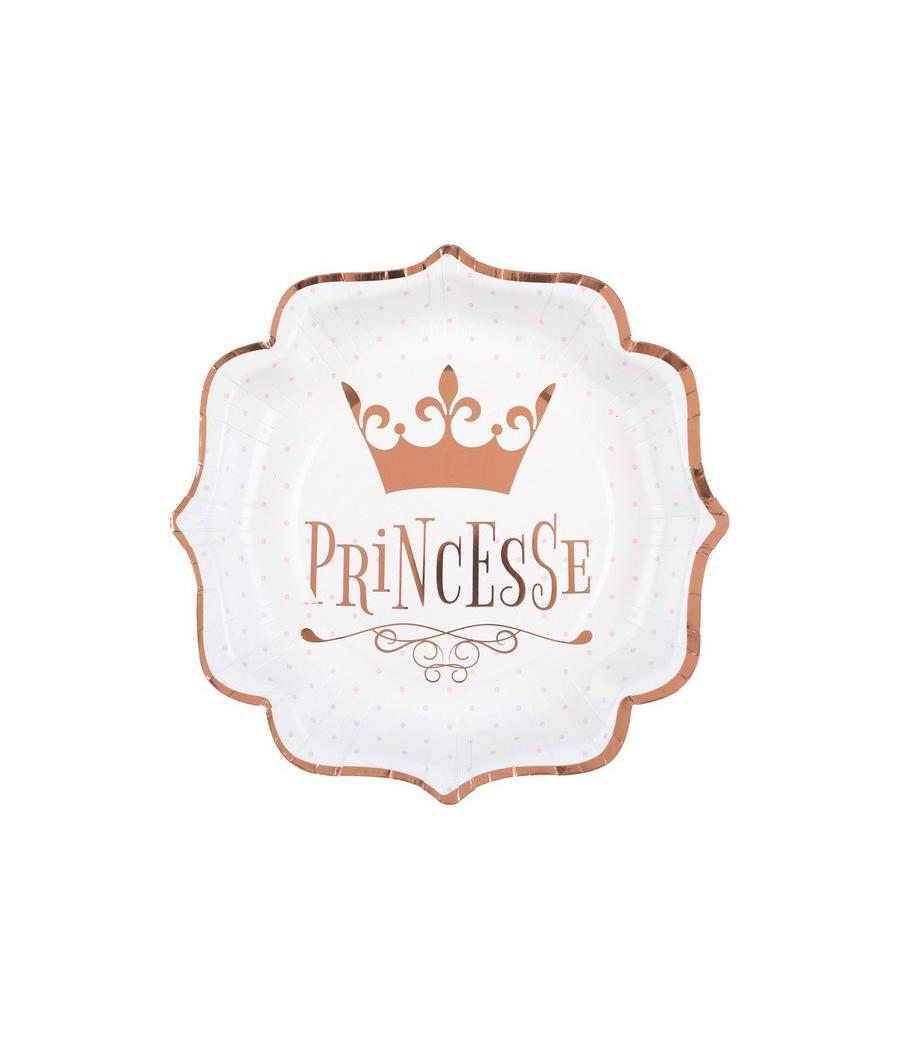 10 Assiettes Princesse métal
