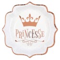10 Assiettes Princesse métal