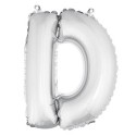 ballon uni metallise "d"  (haut. 36 cm)