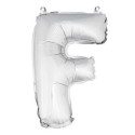 ballon uni metallise "f"  (haut. 36 cm)