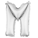 Ballon uni métallisé "m"  (haut. 36 cm)