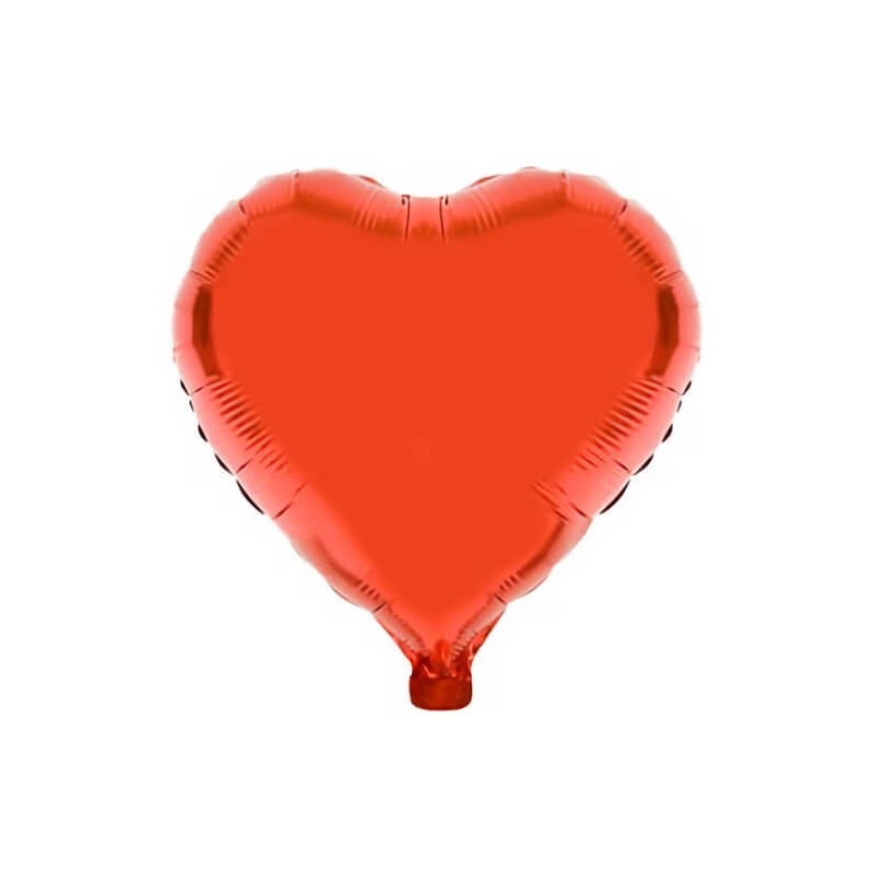 Ballon métallisé couleur rouge