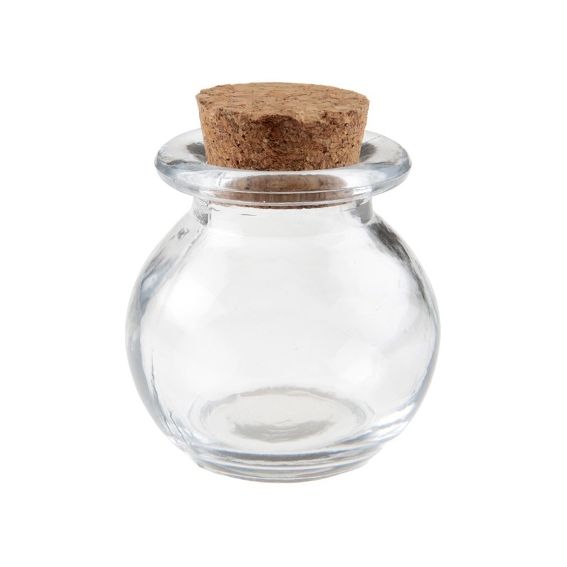 Pot rond en verre Pot rond en verre