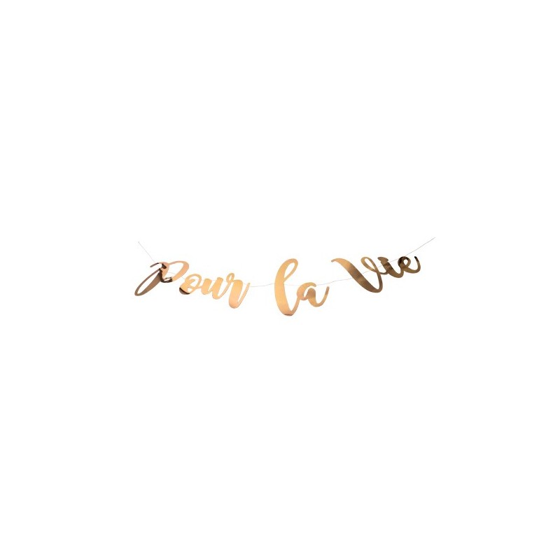 GUIRLANDE POUR LA VIE ROSE GOLD 1.20M