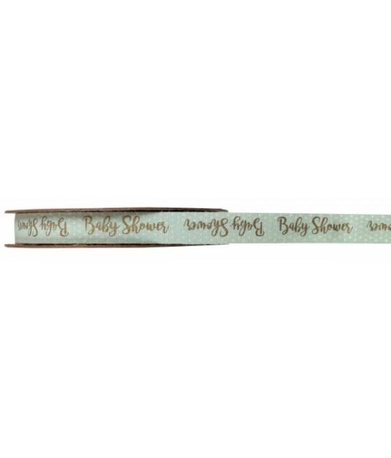 Ruban Baby shower autocollant vert