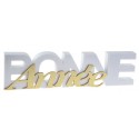 Lettres Bonne Année blanc