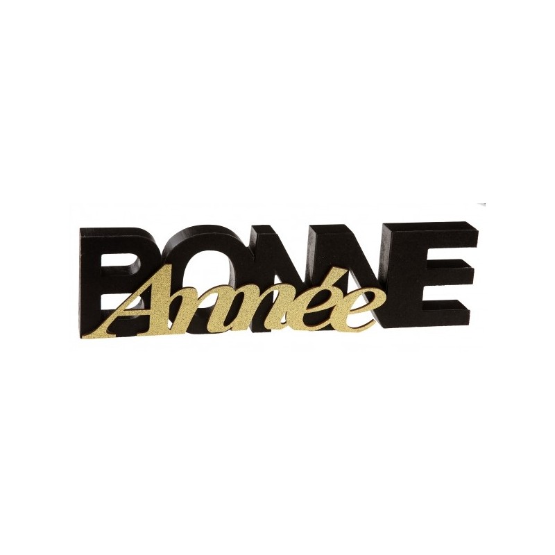 Lettres Bonne Année Noir