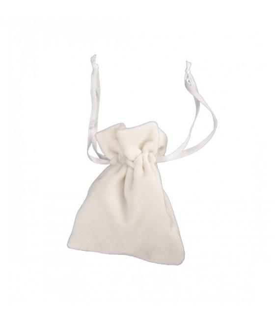 4 sachets en velours Blanc