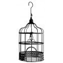 Petite tirelire cage métal Noir