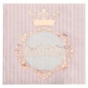 20 serviettes princesse rose gold