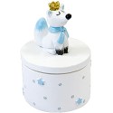 Boite déco renard avec couronne dorée