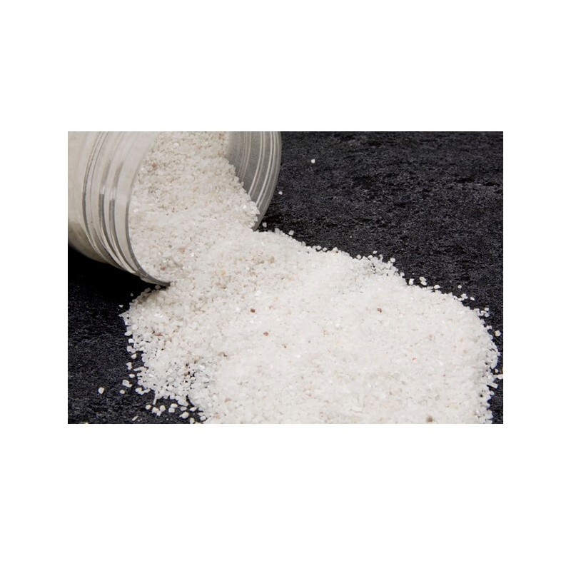 Sable de couleur blanche