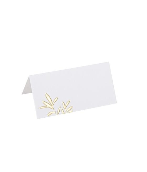 Marque-Places Jolis Brins Blancs et Or