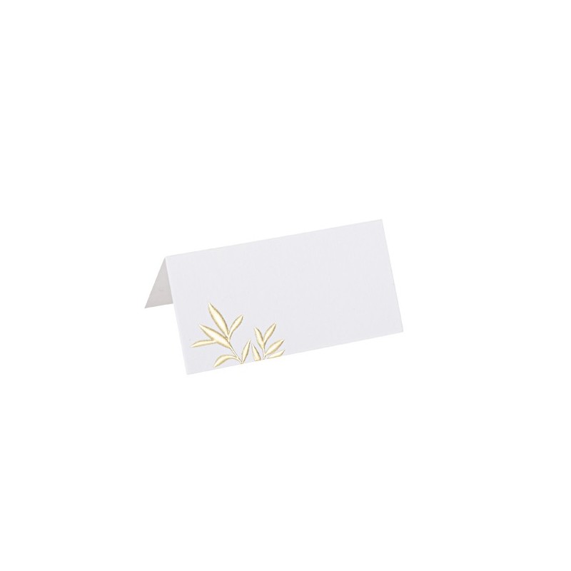 Marque-Places Jolis Brins Blancs et Or
