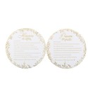 Cartes Parrain Marraine Jolis Brins Blanches et Or