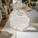 Cartes Parrain Marraine Jolis Brins Blanches et Or