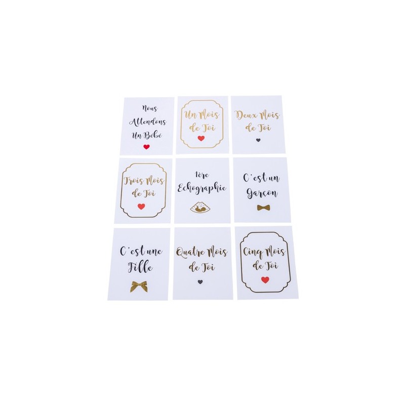 18 Cartes Etapes De La Grossesse