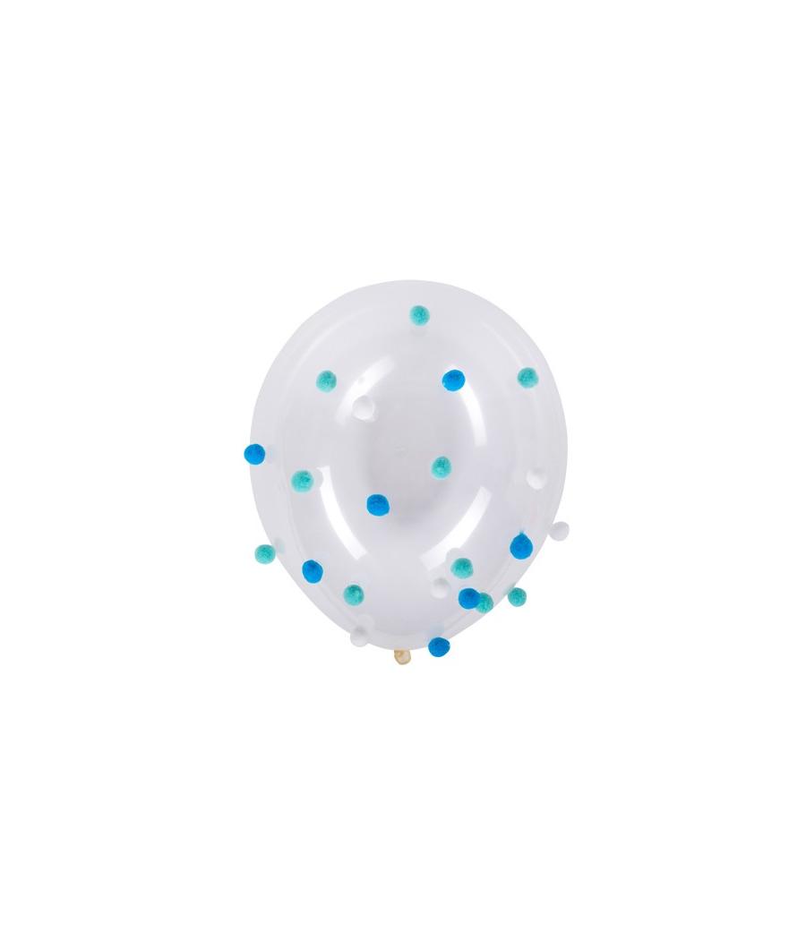 Ballons Transparents  Avec 50 Pompons
