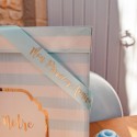 Ruban Mon Premier Anniversaire Satin Ciel
