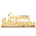 Déco joyeux anniversaire sur socle