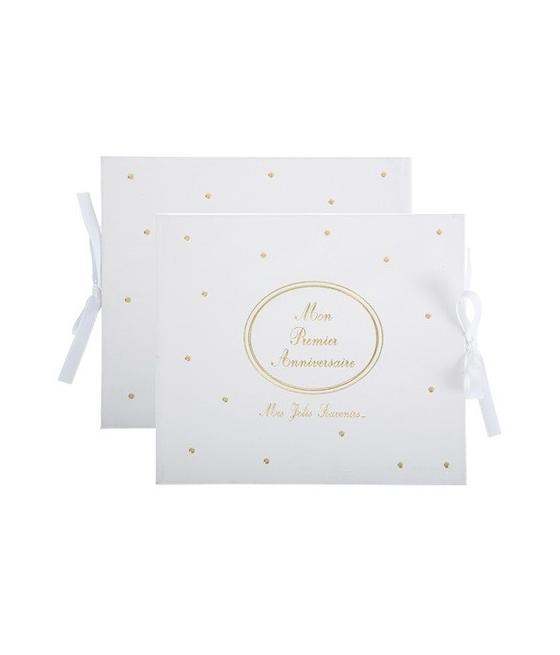 Livre d'or médaillon mon 1er anniversaire or