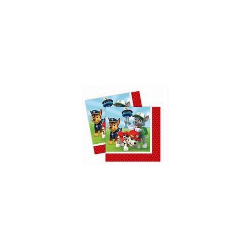 20 serviettes Pat'Patrouille