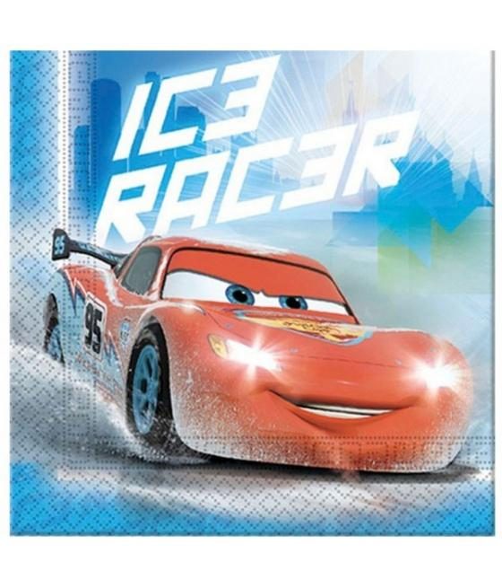 20 Serviettes en papier Cars Racer