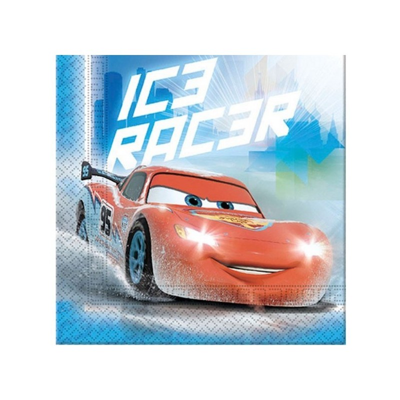 20 Serviettes en papier Cars Racer