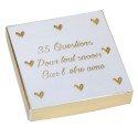 JEU DE 35 QUESTIONS PETITS COEURS PAPIER TEXTURE