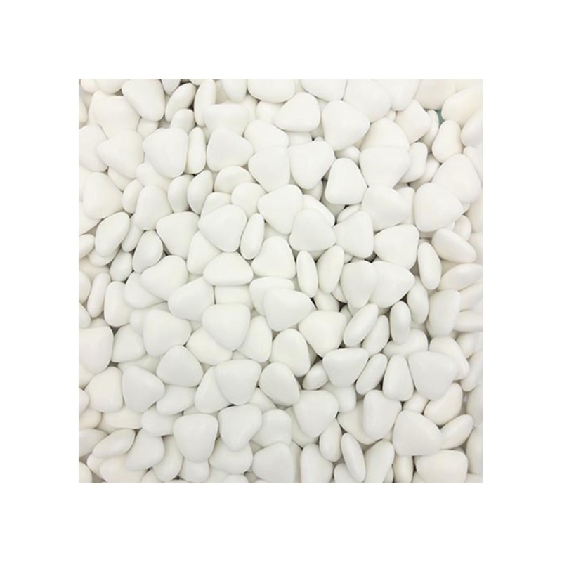 Dragées petits cœurs chocolat Blanches- 1kg