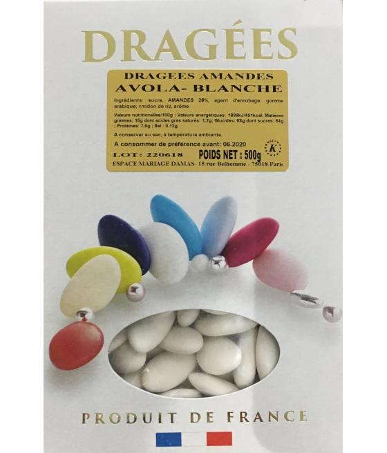 dragées blanche  avola 500g