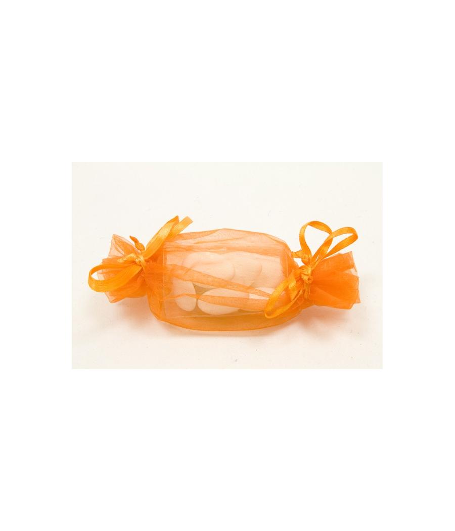 Sacs organza forme bonbon Orange Sacs organza forme bonbon Orange
