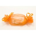  Sacs organza forme bonbon Orange 