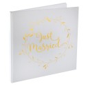 Livre d'or Just married métallisé