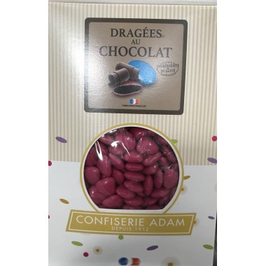 Dragées petits cœurs chocolat Framboise - 500gr
