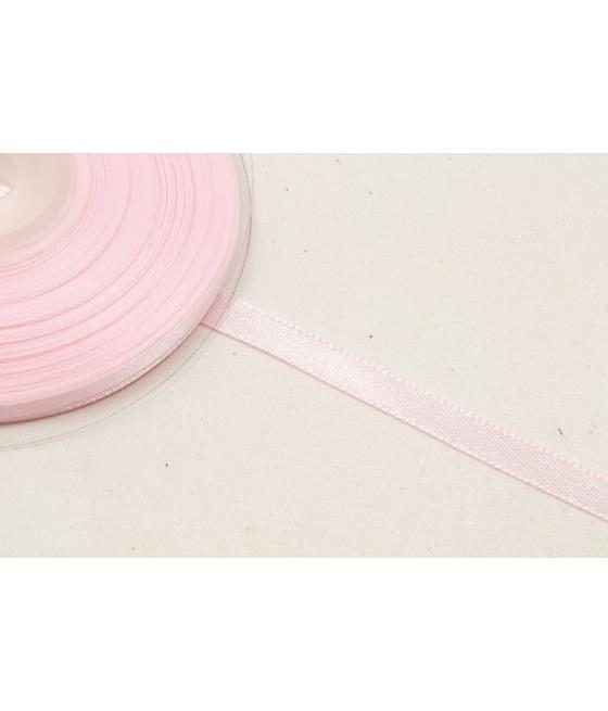 Ruban en satin rose