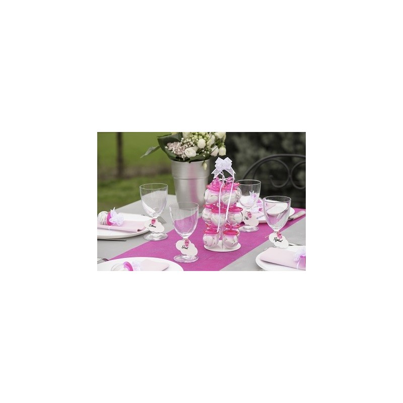 Contenant en forme de tétine (x 4) - fuchsia
