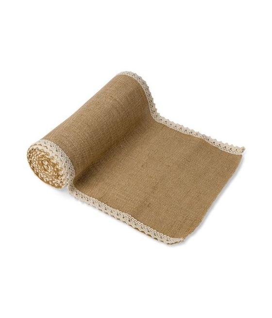 Chemin De Table Jute Et Dentelle