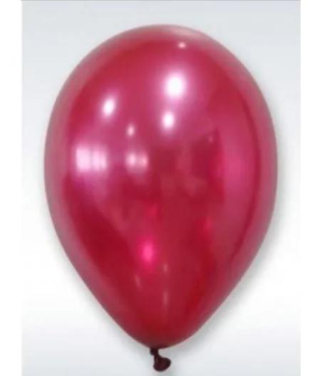 Ballon nacré bordeaux 28 cm
