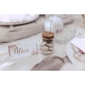 Fiole Bapteme Verre et Or + Bouchon Liege