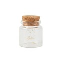 Fiole Bapteme Verre et Or + Bouchon Liege