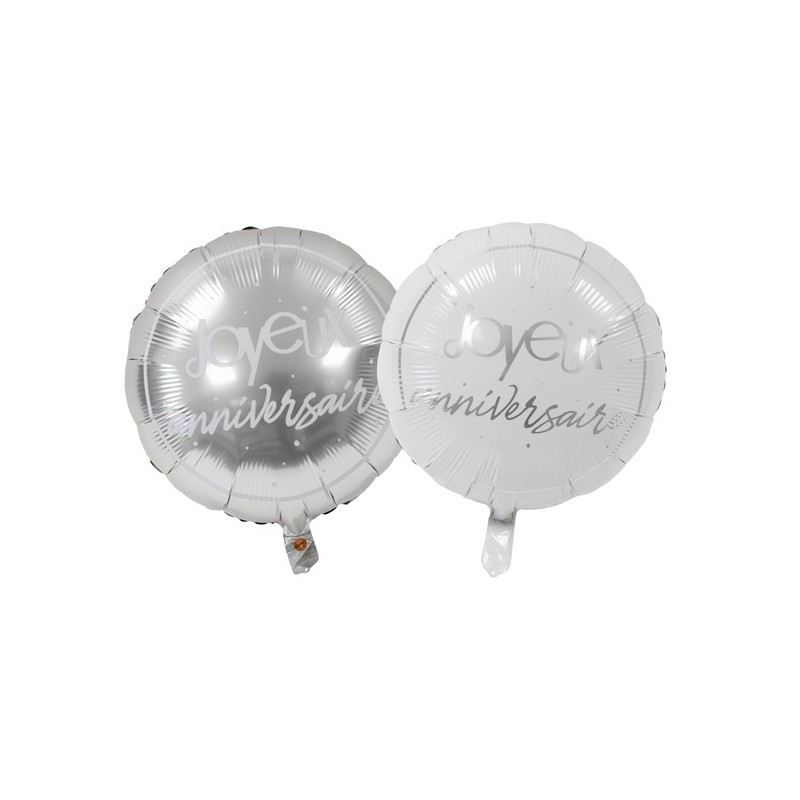 ballon metallique "joyeux anniversaire"