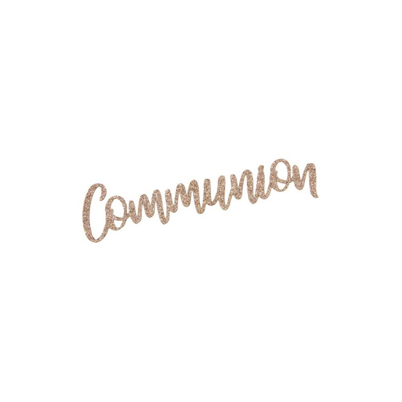 communion en tissu metallise