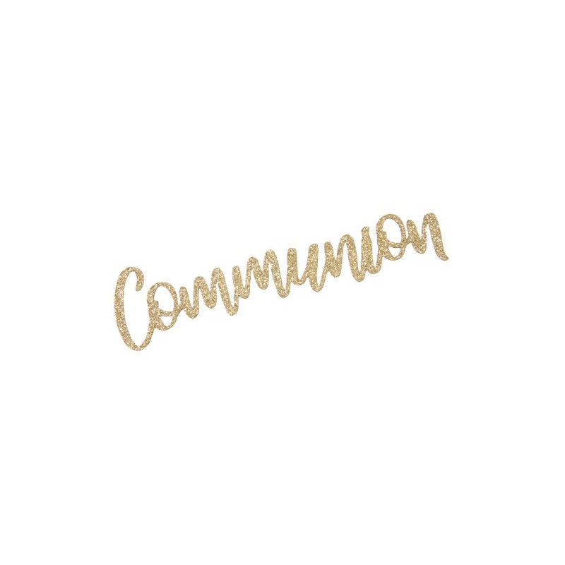 communion en tissu metallise