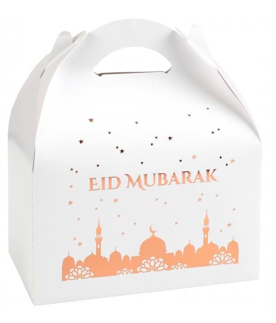 Boîte pâtissière Eid Mubarak Rose gold