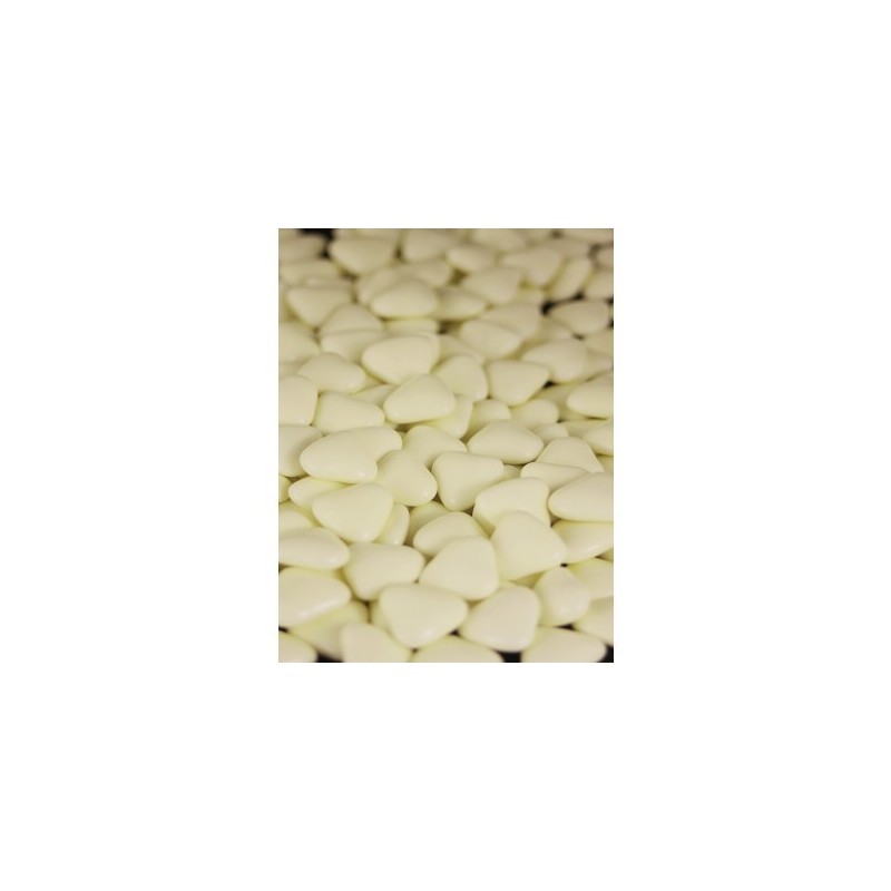 Petits coeurs chocolat 1kg Ivoire